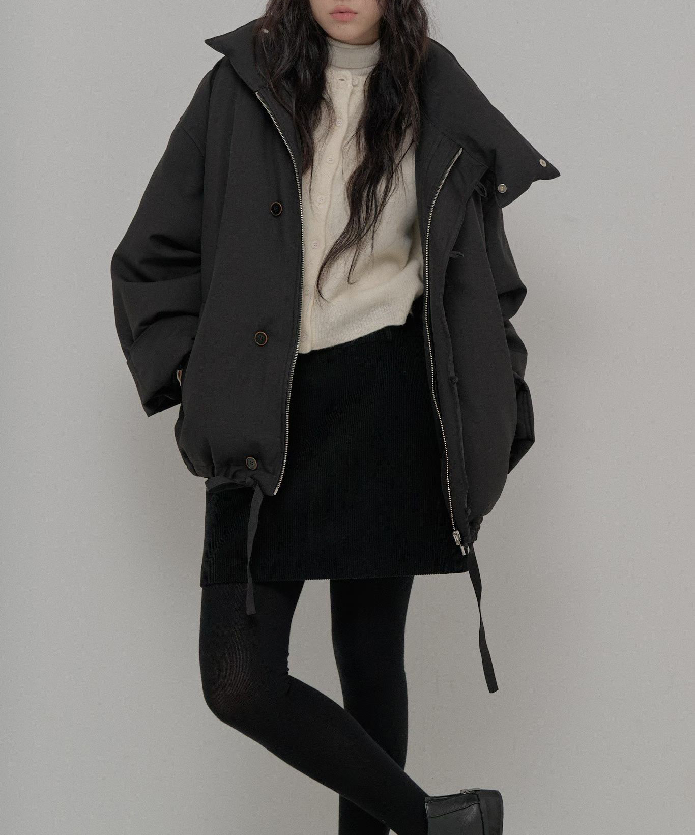 B56.迷人保暖追雪立領鵝絨外套