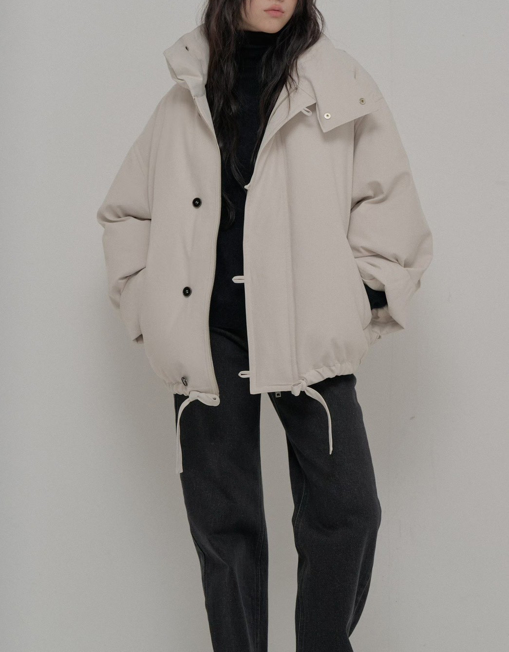 B56.迷人保暖追雪立領鵝絨外套