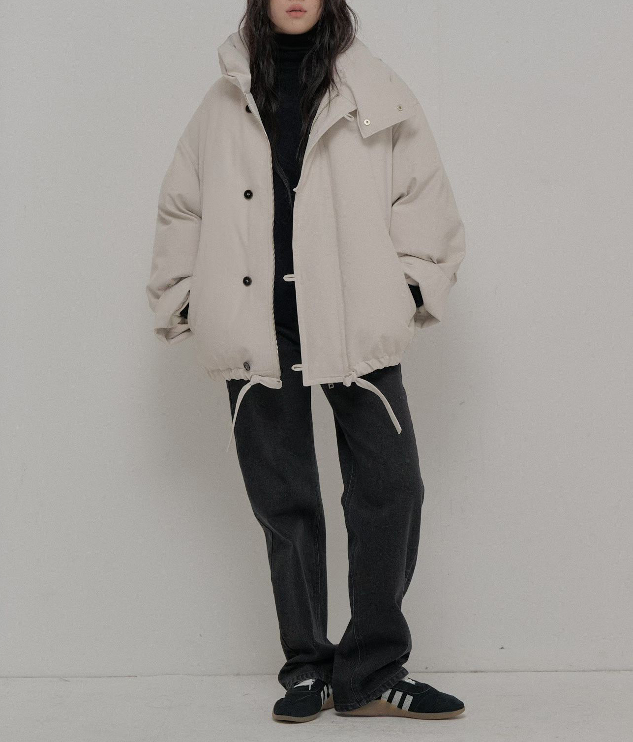 B56.迷人保暖追雪立領鵝絨外套