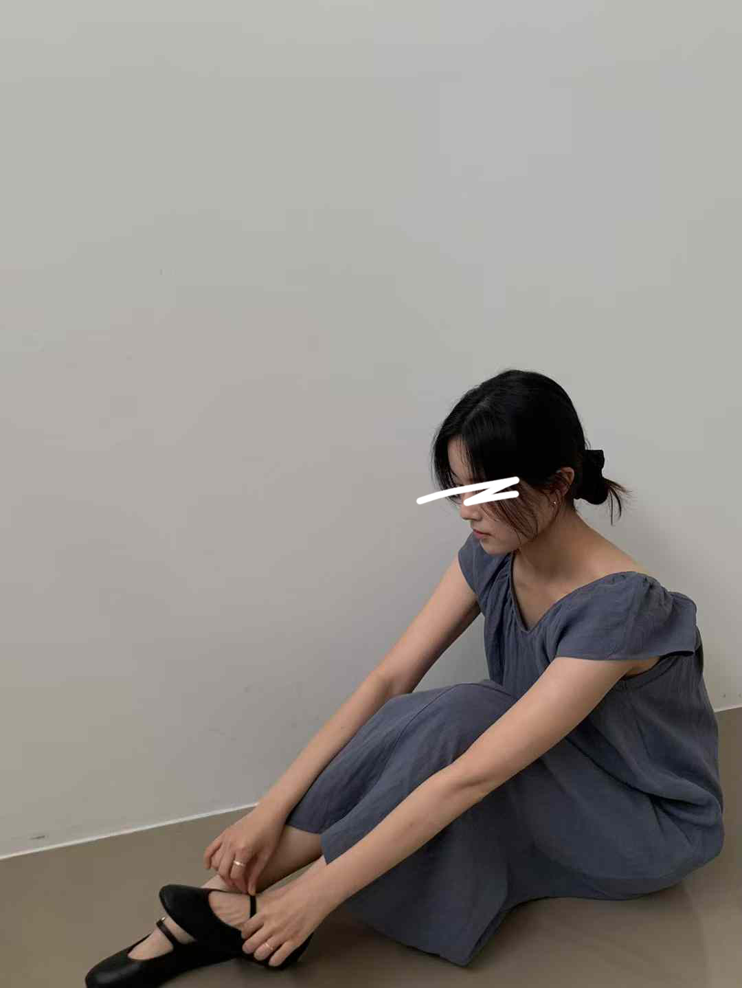 質感家公主領抽皺長洋裝