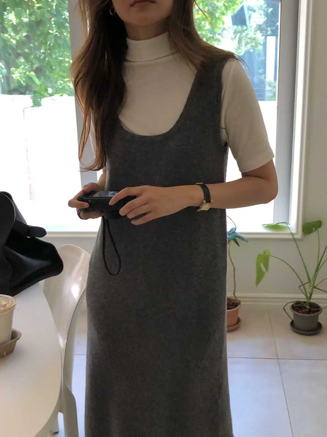 B16.大V家60%WOOL背心洋裝