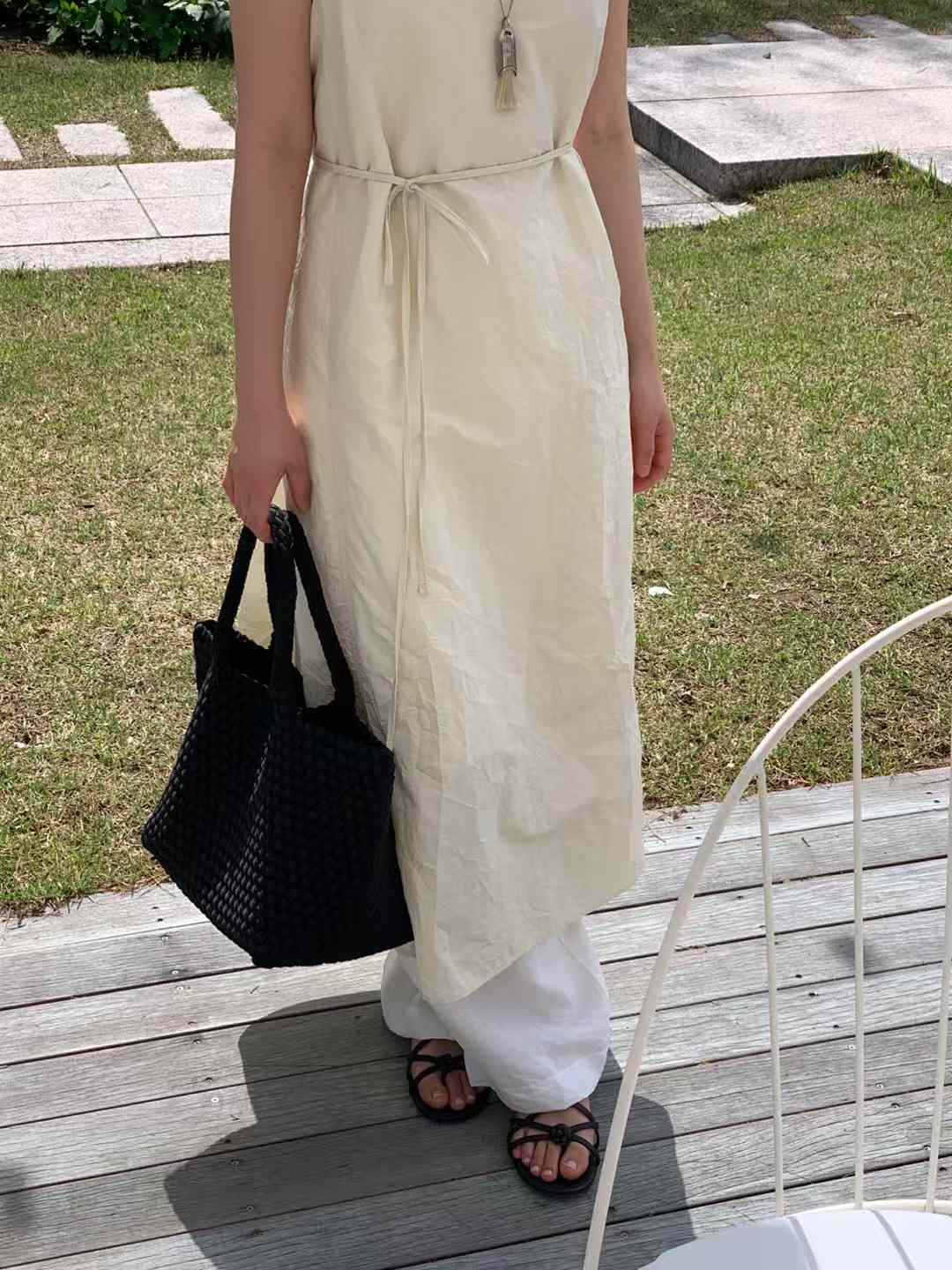 A69.清爽家溫柔女孩皺皺布洋裝