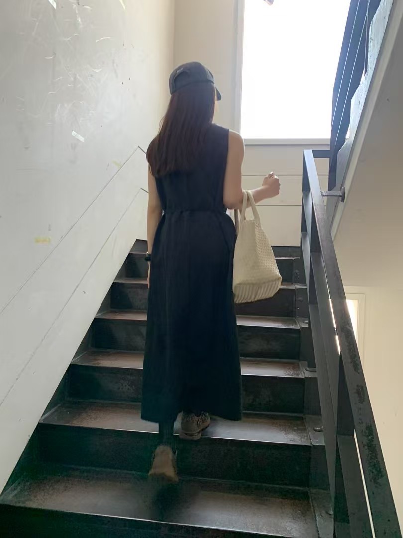 A69.清爽家溫柔女孩皺皺布洋裝