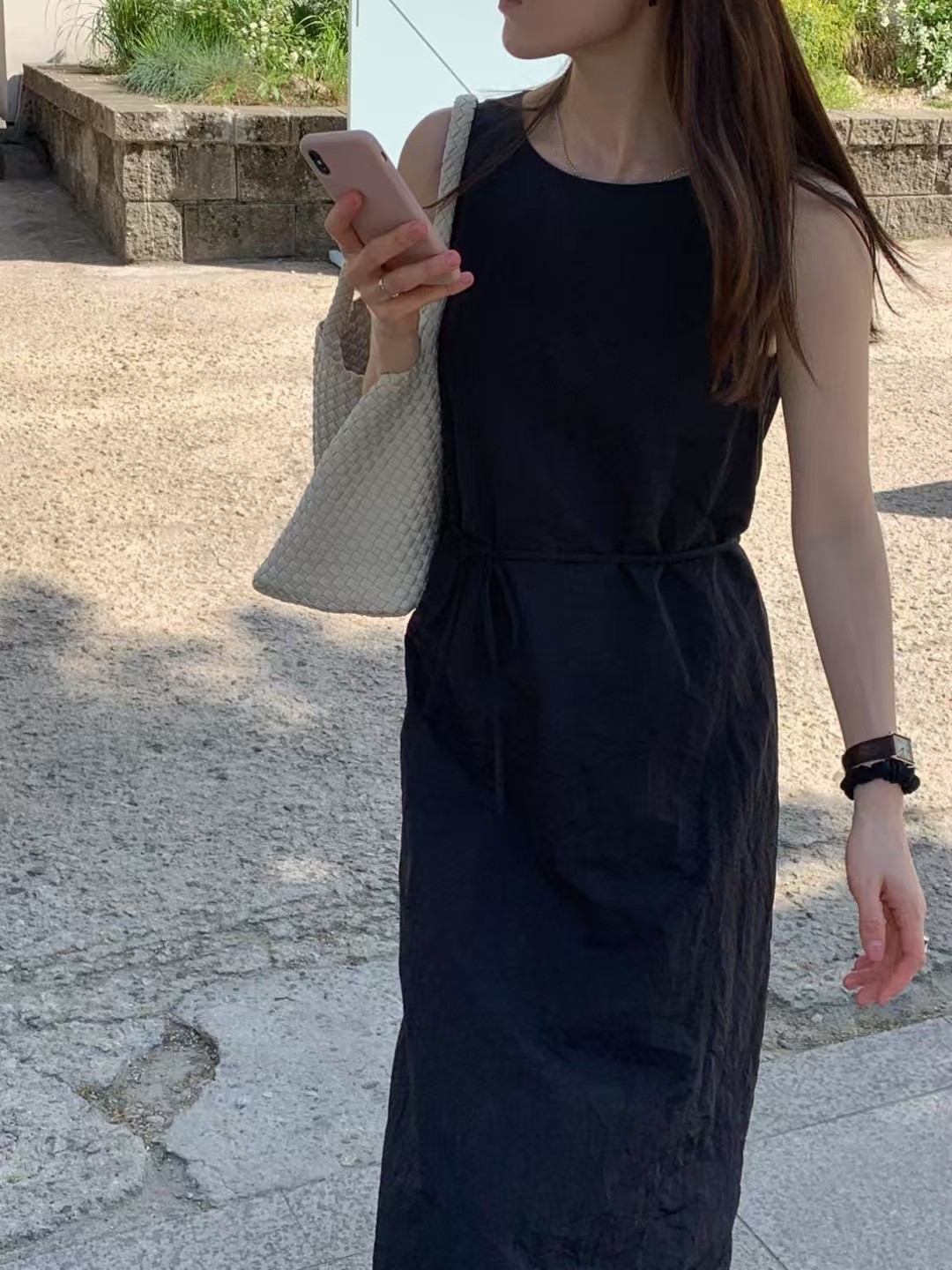 A69.清爽家溫柔女孩皺皺布洋裝