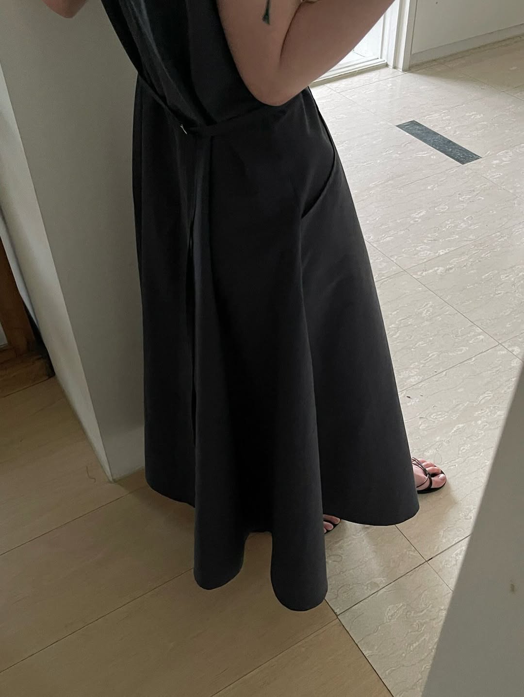 A82.優雅美人綁帶長洋裝