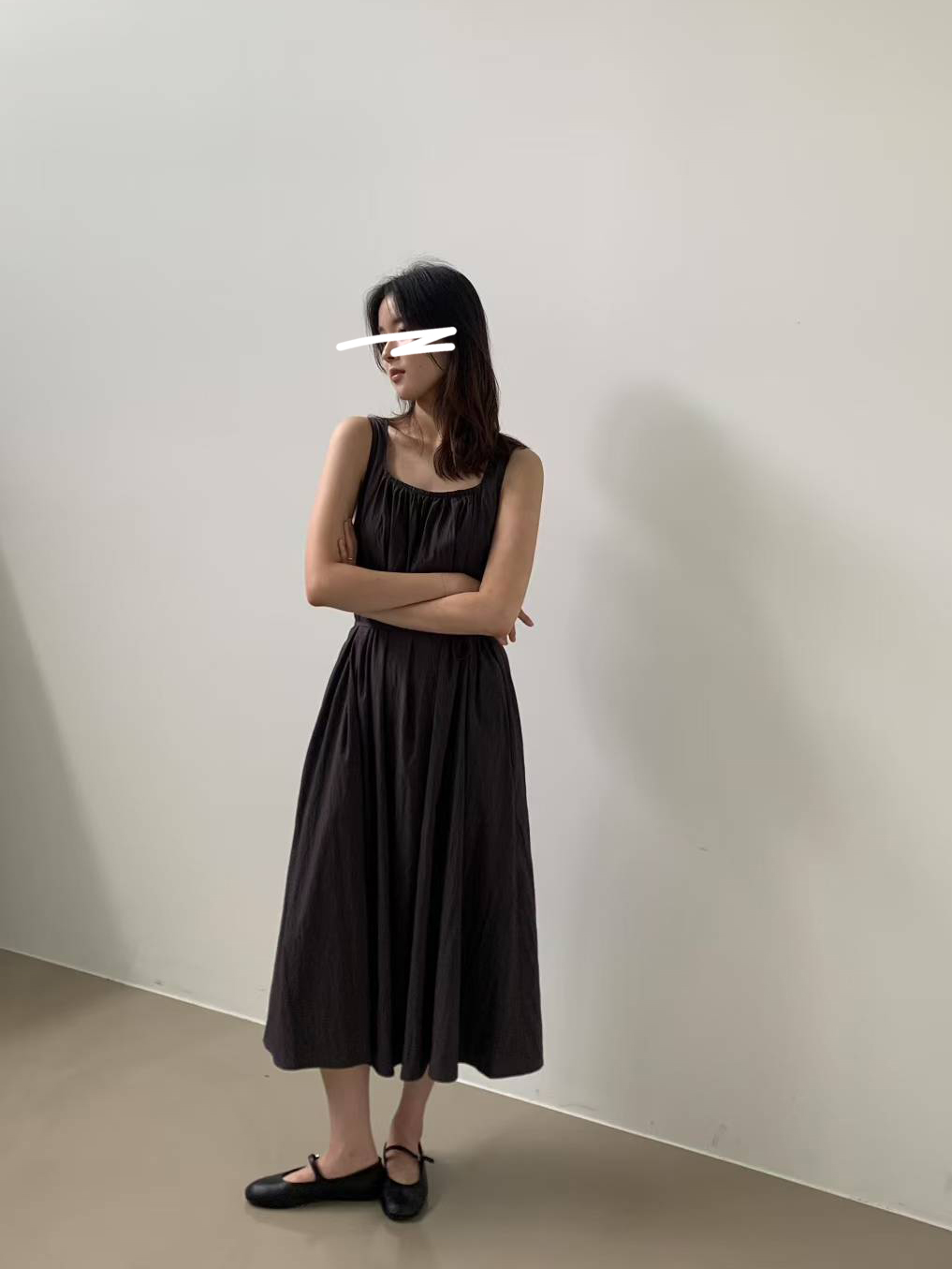 A08.質感家優雅無袖RAYON洋裝