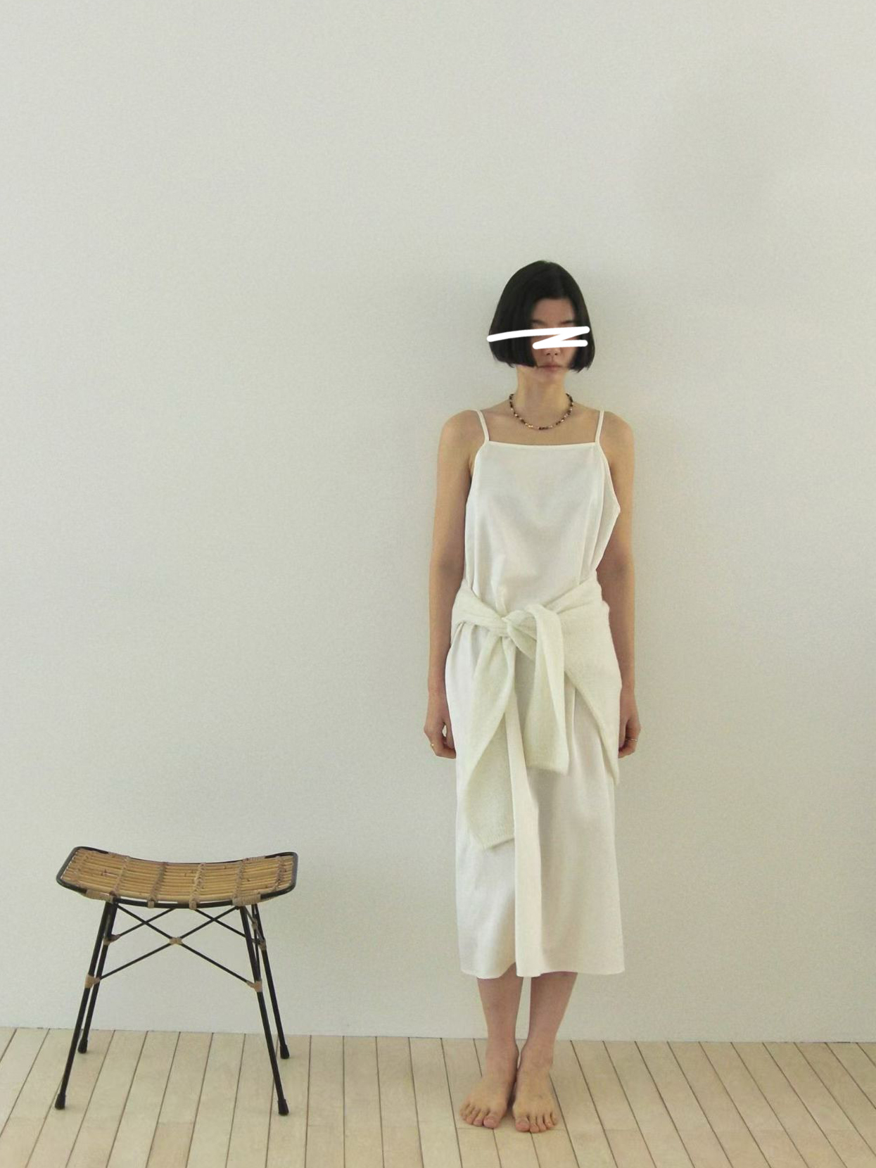 A36.JP家氣質細肩帶繡花洋裝