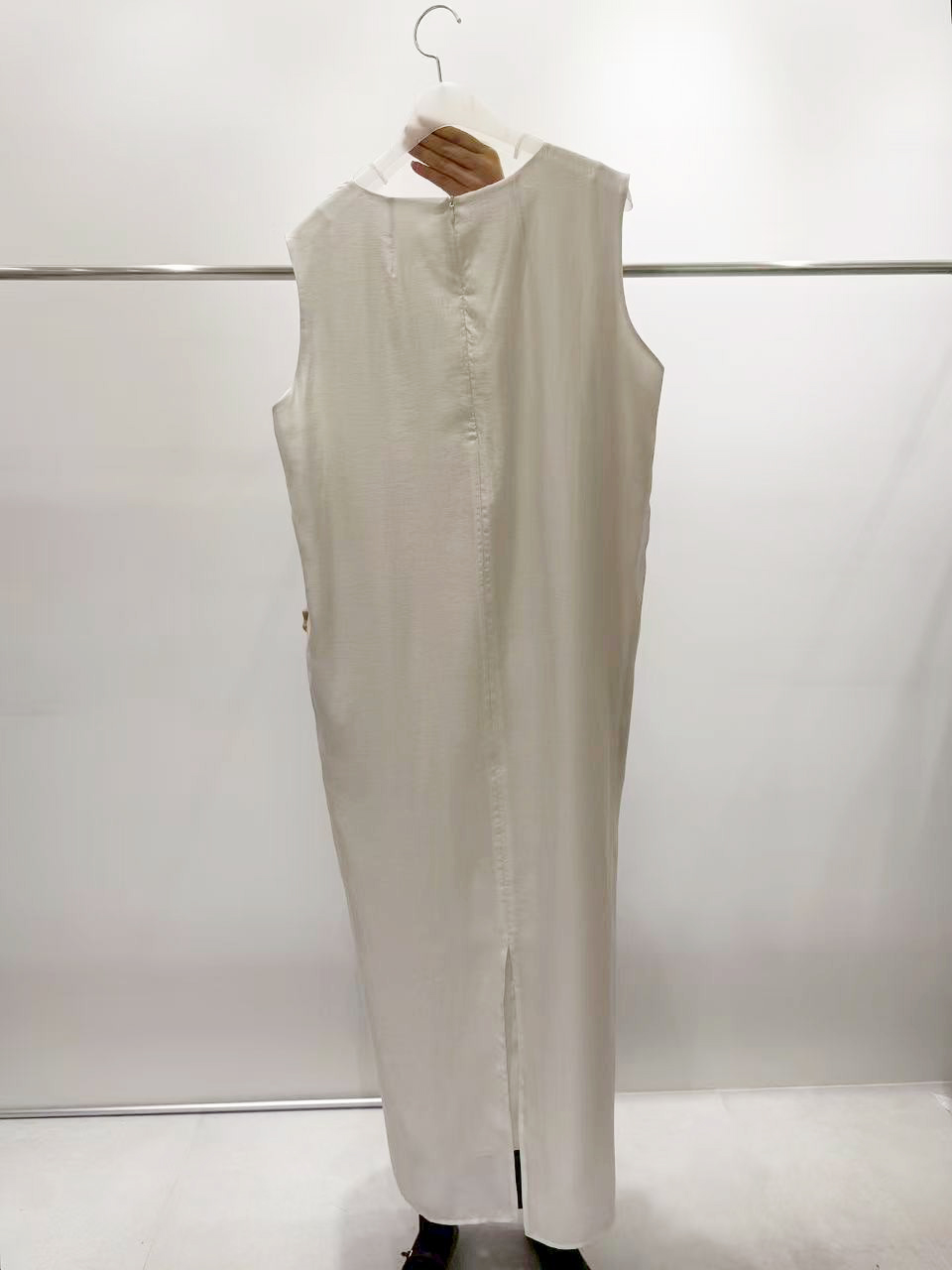 質感家簡約素雅背心長洋裝