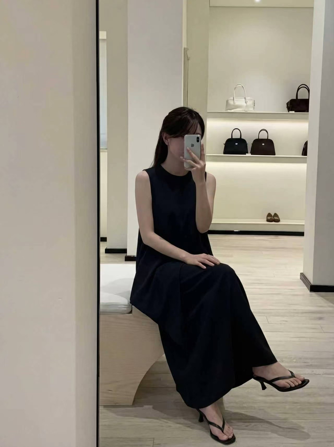 B78.森林系女孩亞麻波浪洋裝