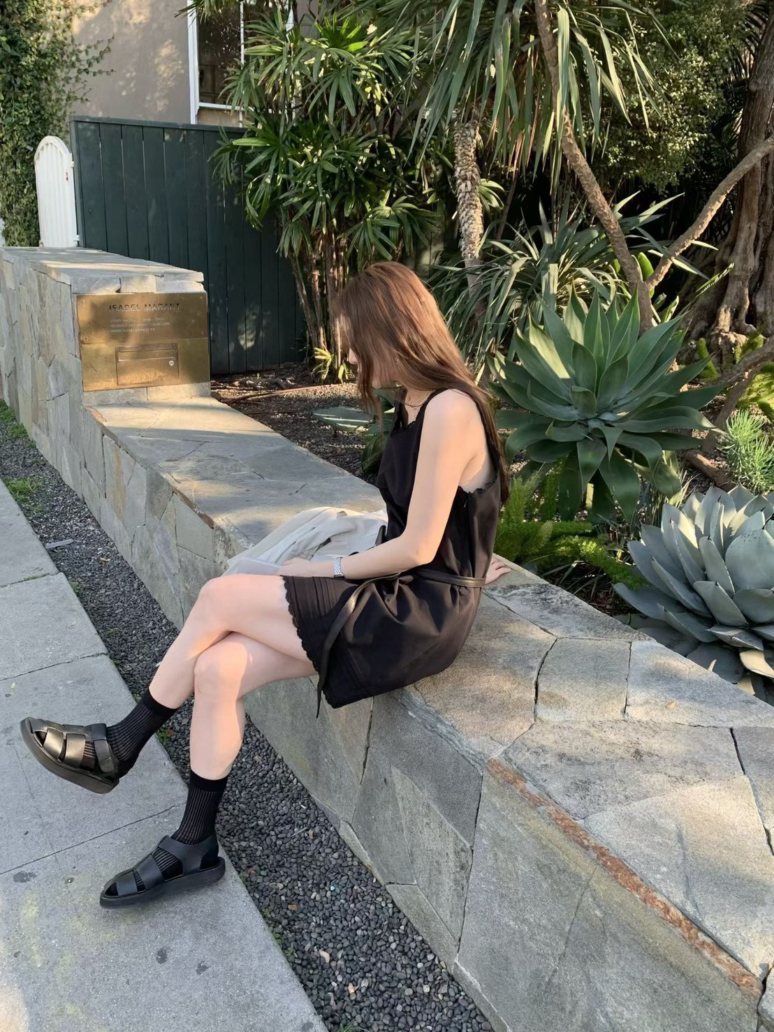 A58.好搭蕾絲滾邊長版背心