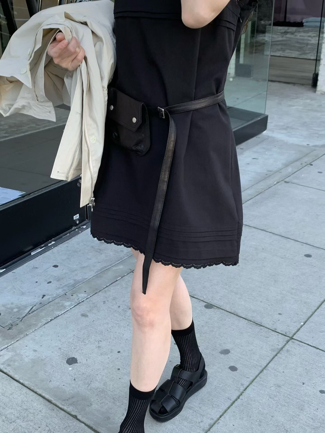 A58.好搭蕾絲滾邊長版背心