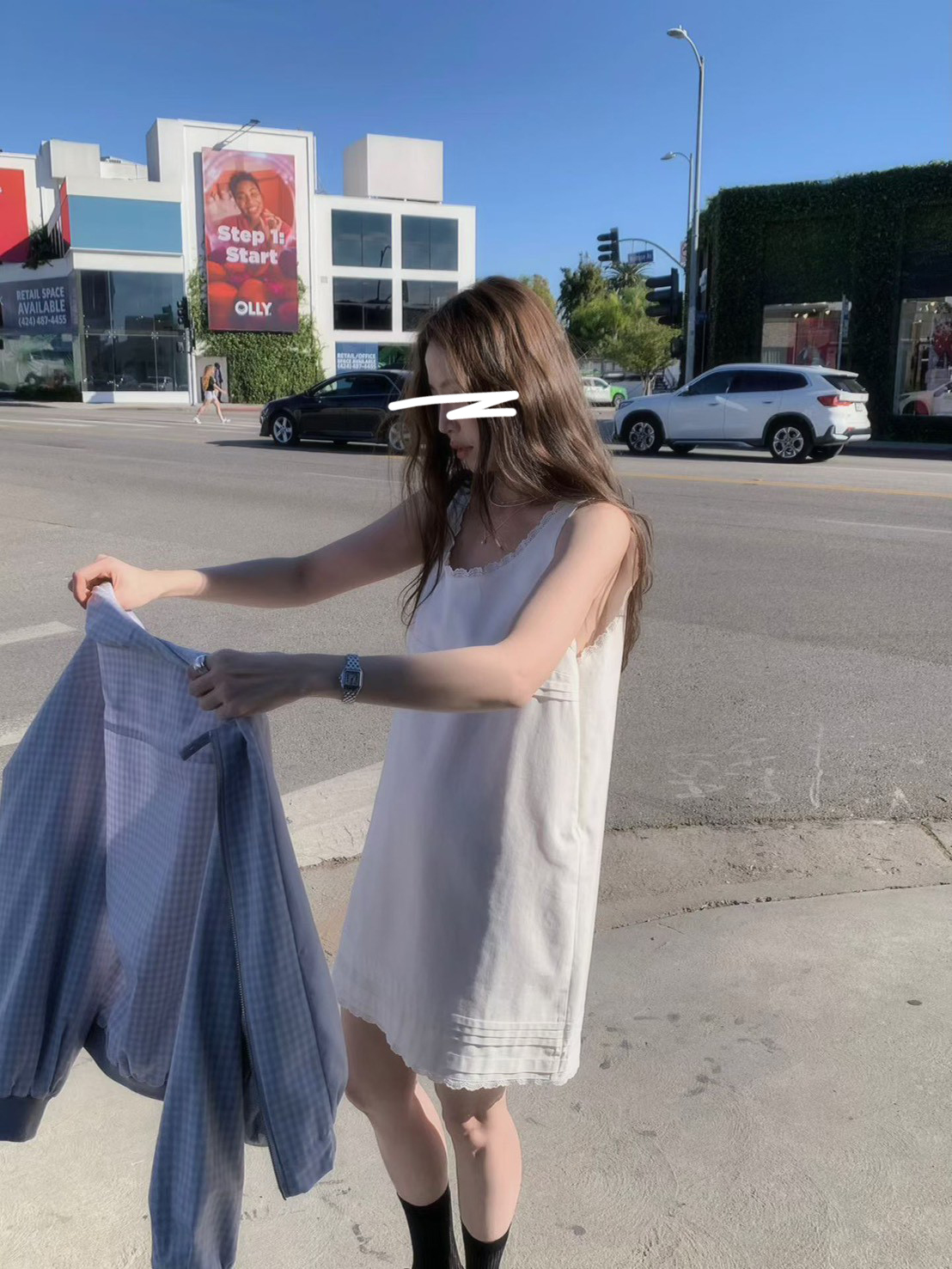 A58.好搭蕾絲滾邊長版背心