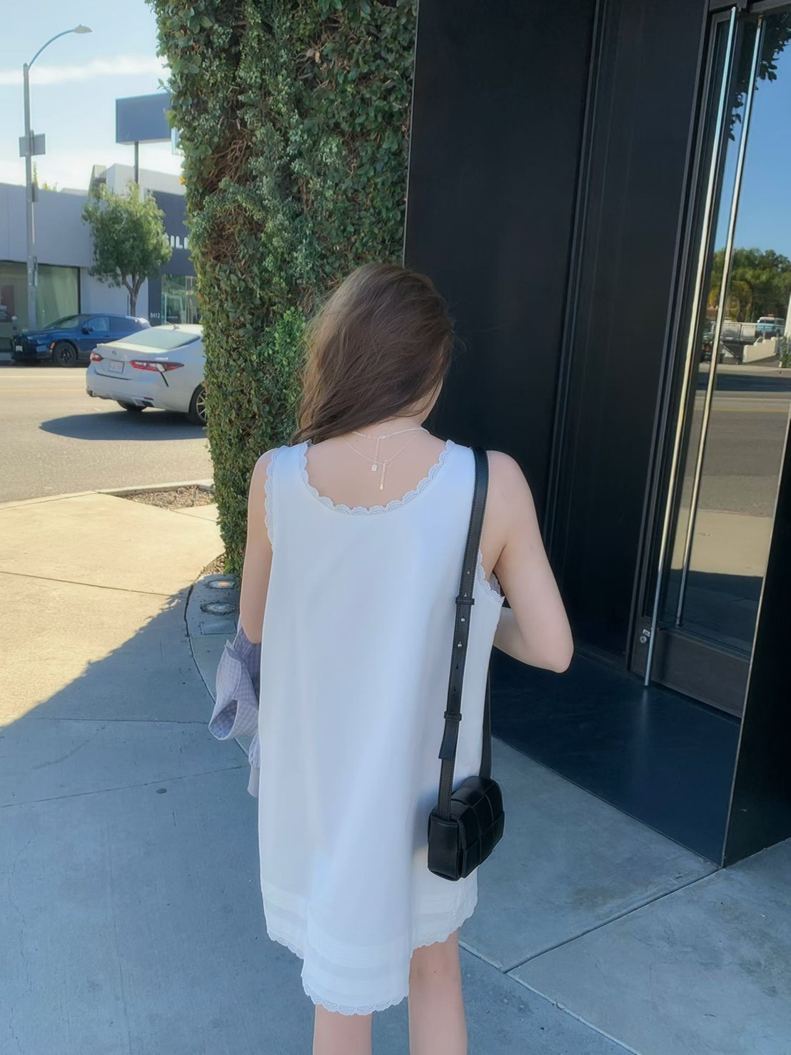 A58.好搭蕾絲滾邊長版背心