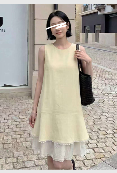 A33.甜美小蛋糕層次洋裝