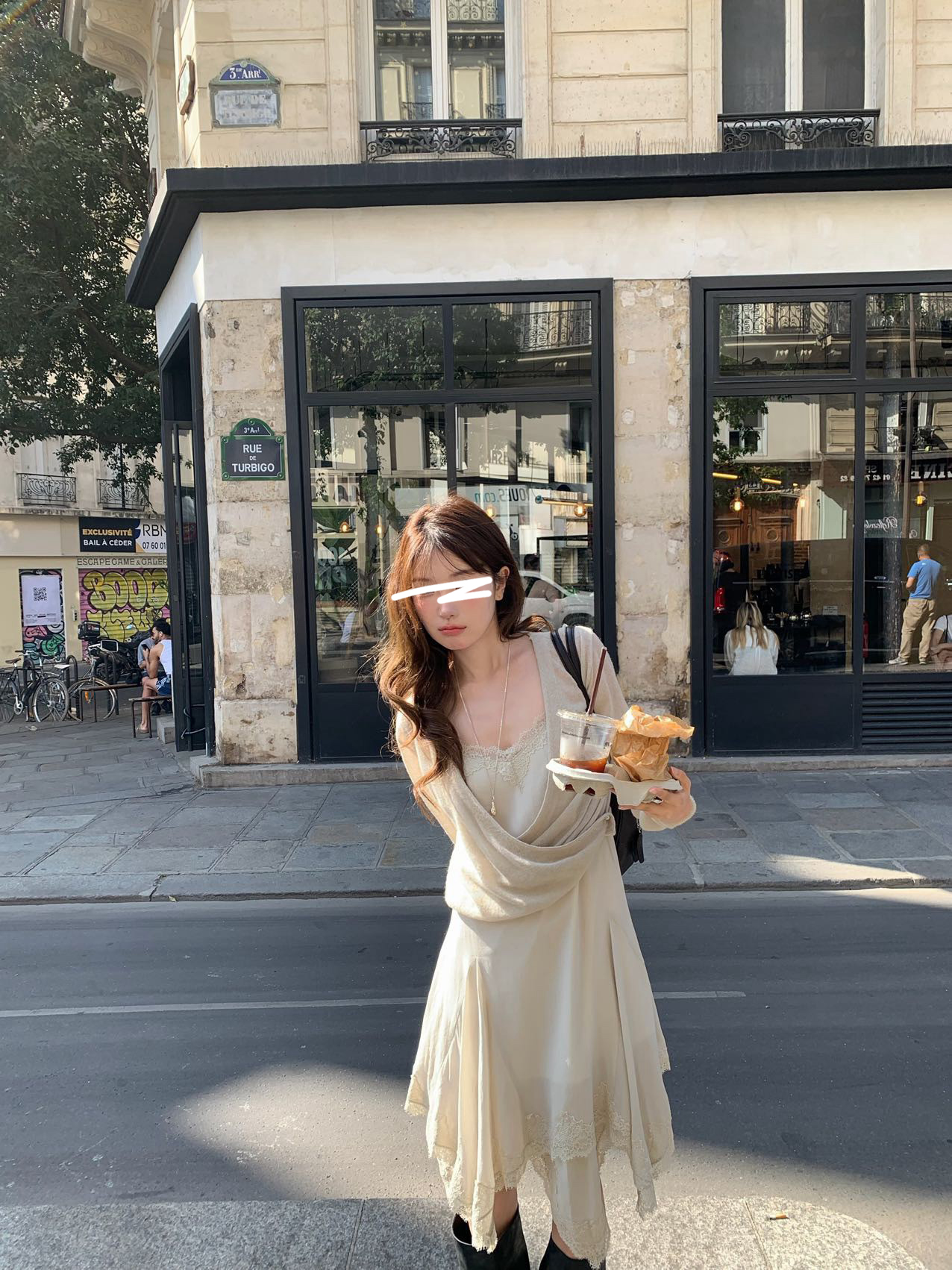 甜美蕾絲不規則小洋裝
