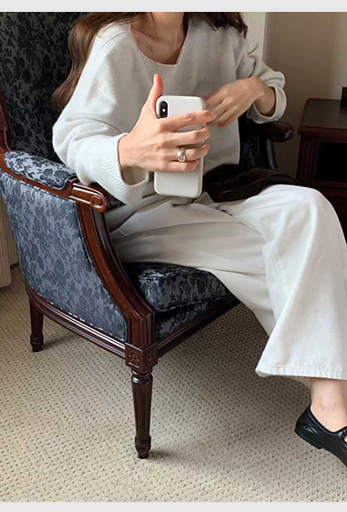 B78.顏值家慵懶直筒長褲