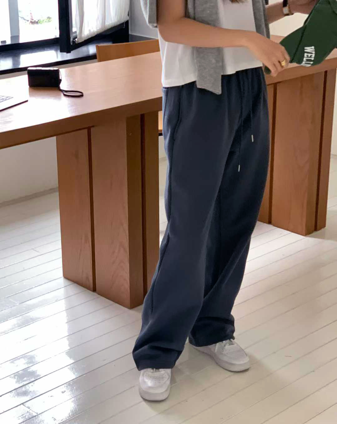 B110.大V家舒服穿搭綁帶休閒褲