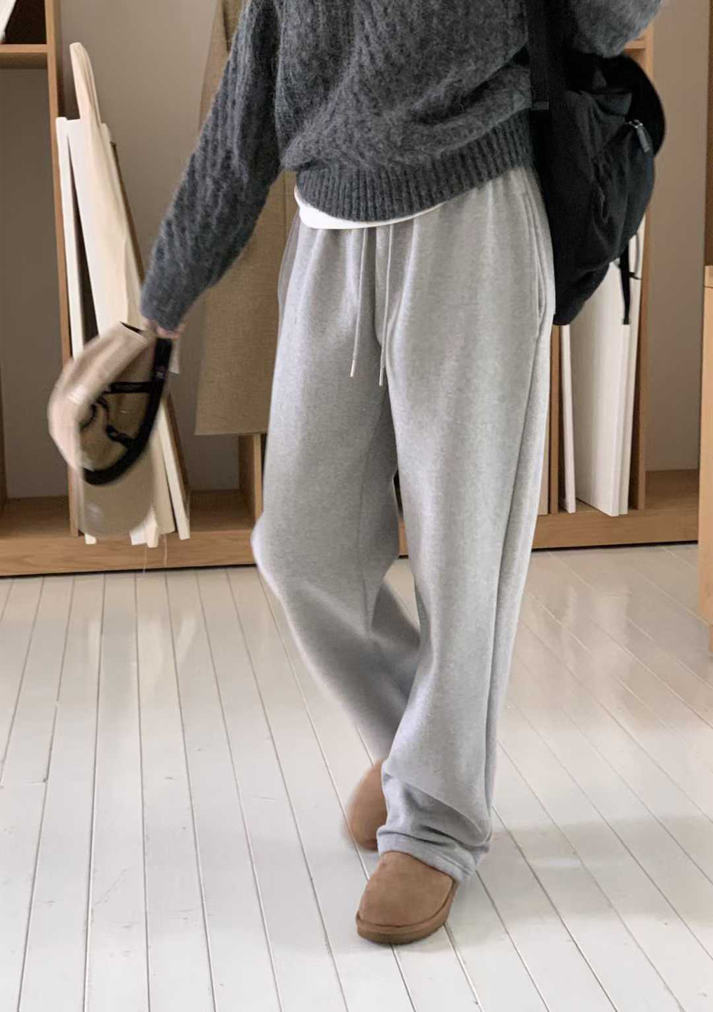 B110.大V家舒服穿搭綁帶休閒褲