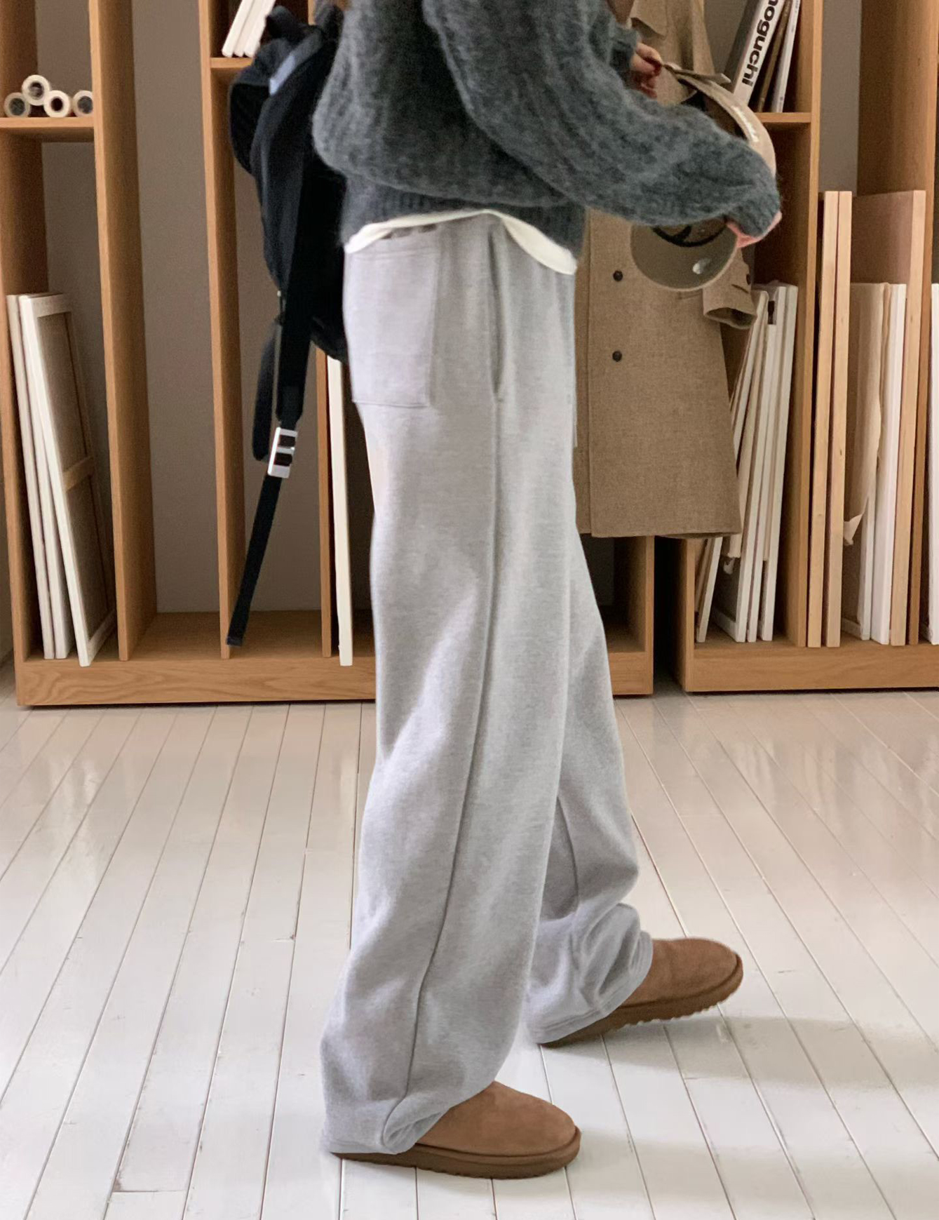 B110.大V家舒服穿搭綁帶休閒褲