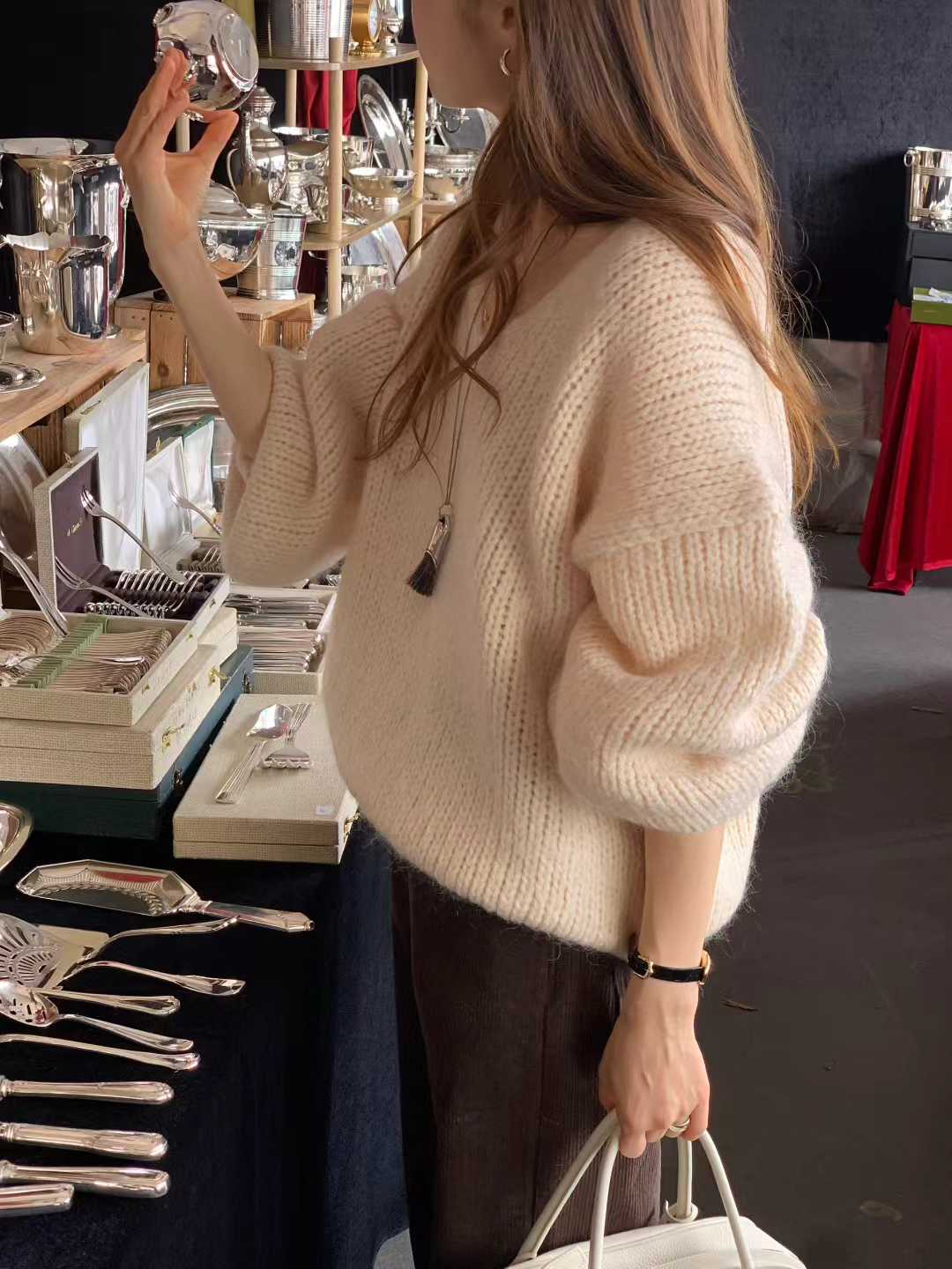 A13.顏值家奶霜可可燈心絨長褲