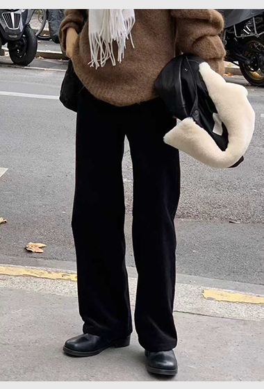 A13.顏值家奶霜可可燈心絨長褲