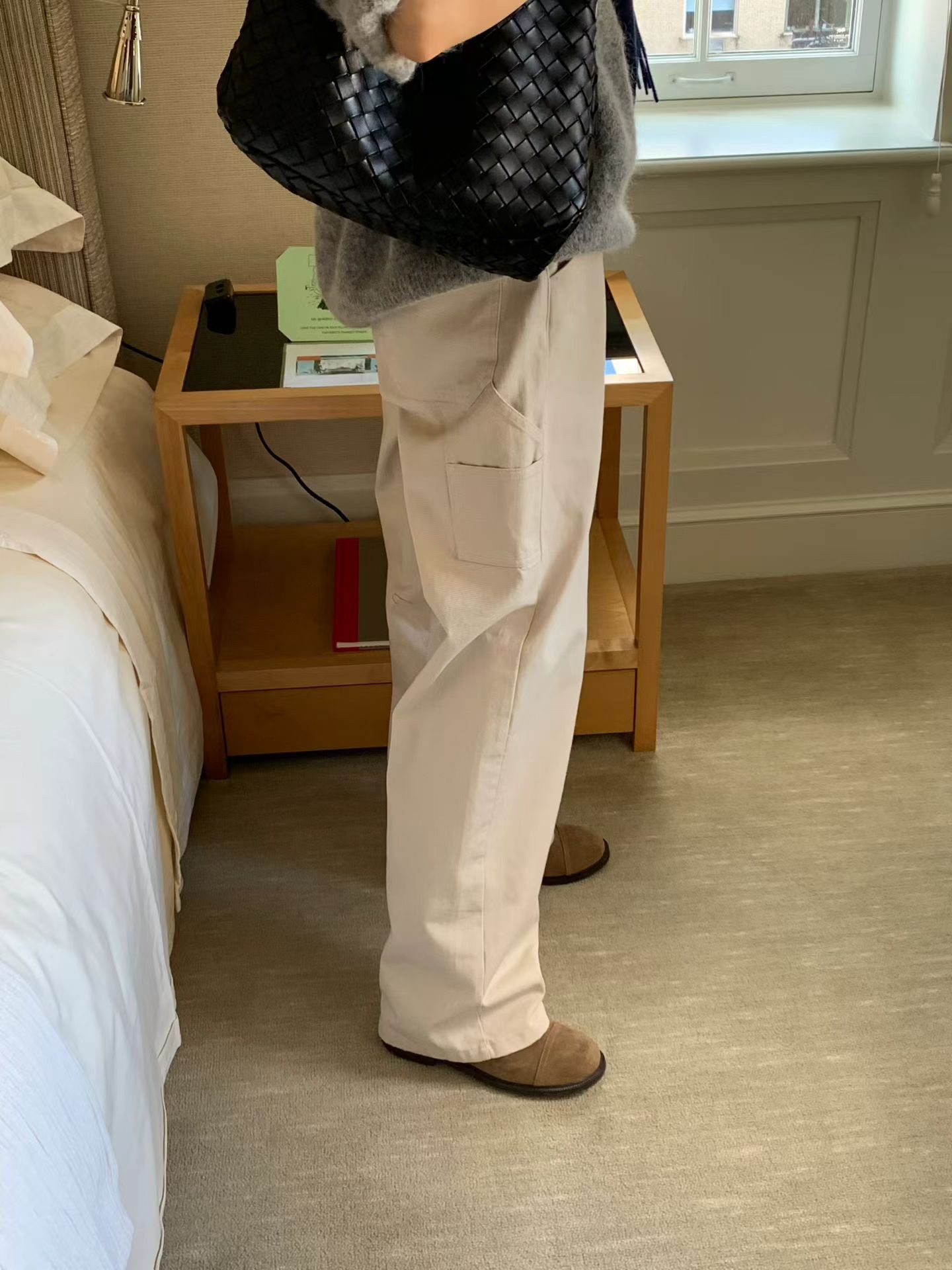 B28.顏值家自信裝飾帶休閒褲