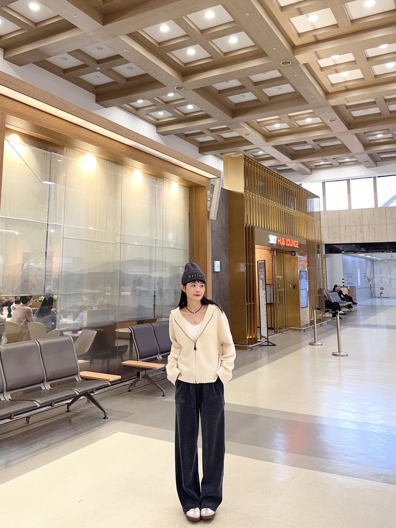 質感家大口袋織紋長褲