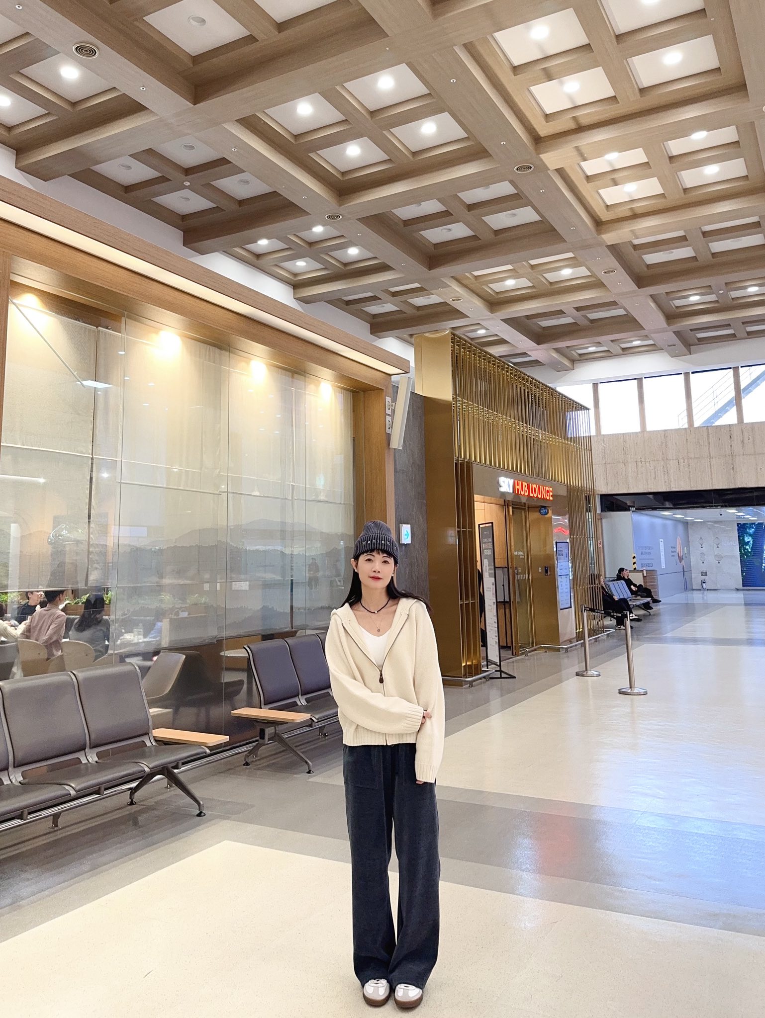 質感家大口袋織紋長褲