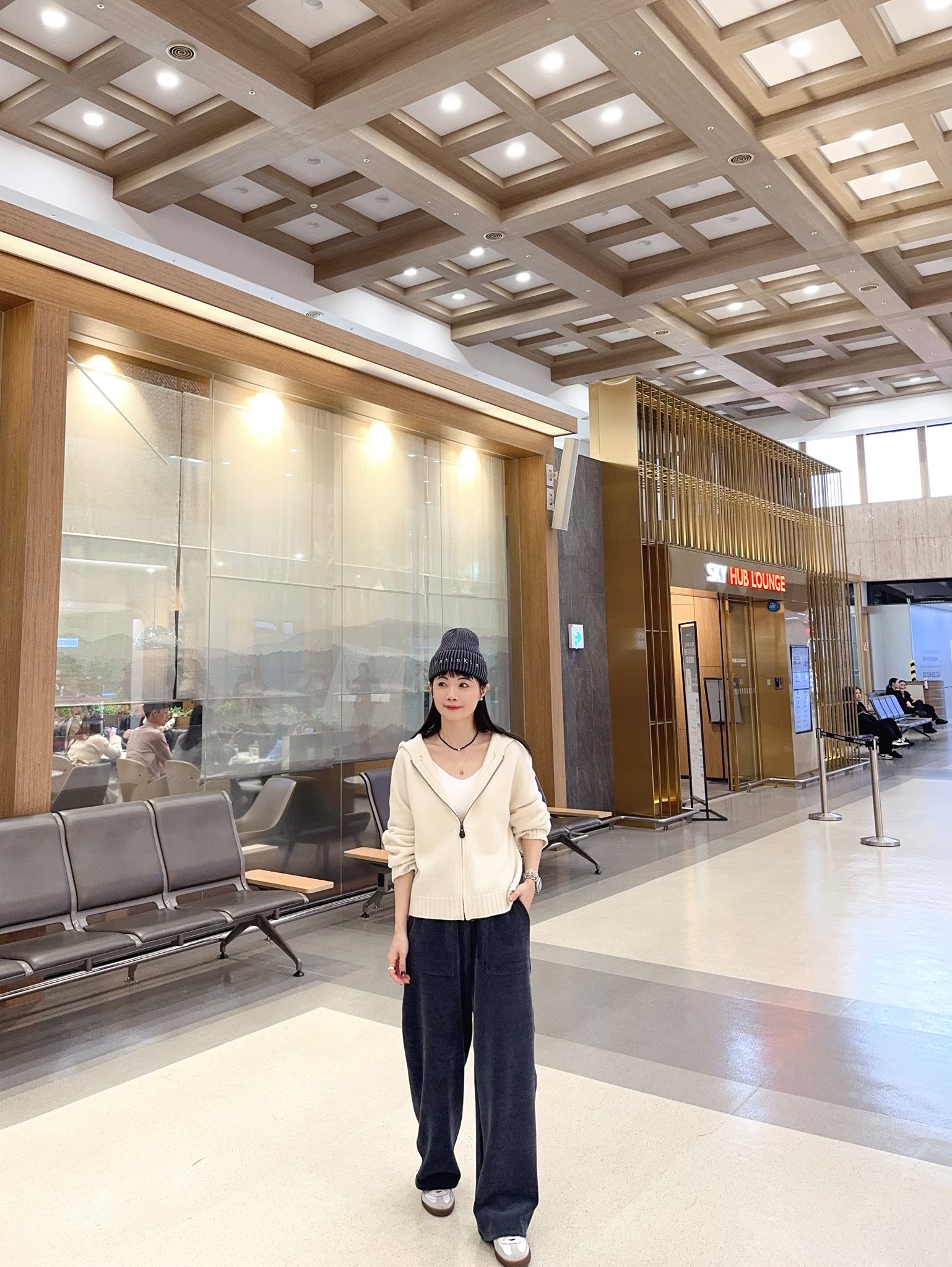 質感家大口袋織紋長褲