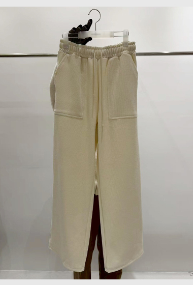 質感家大口袋織紋長褲