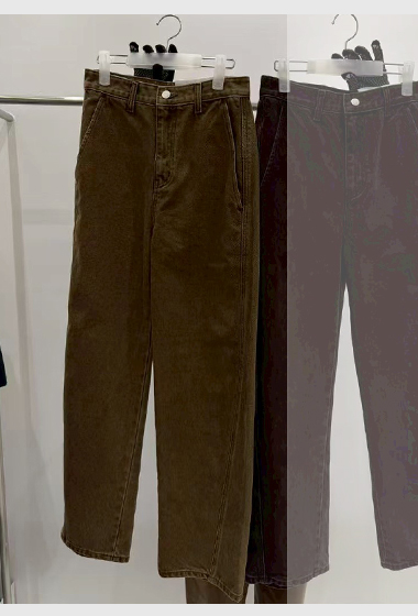 質感家造型斜前移挺版長褲