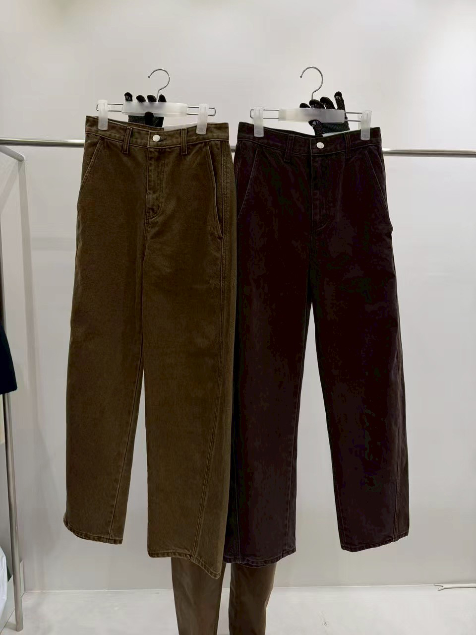 質感家造型斜前移挺版長褲