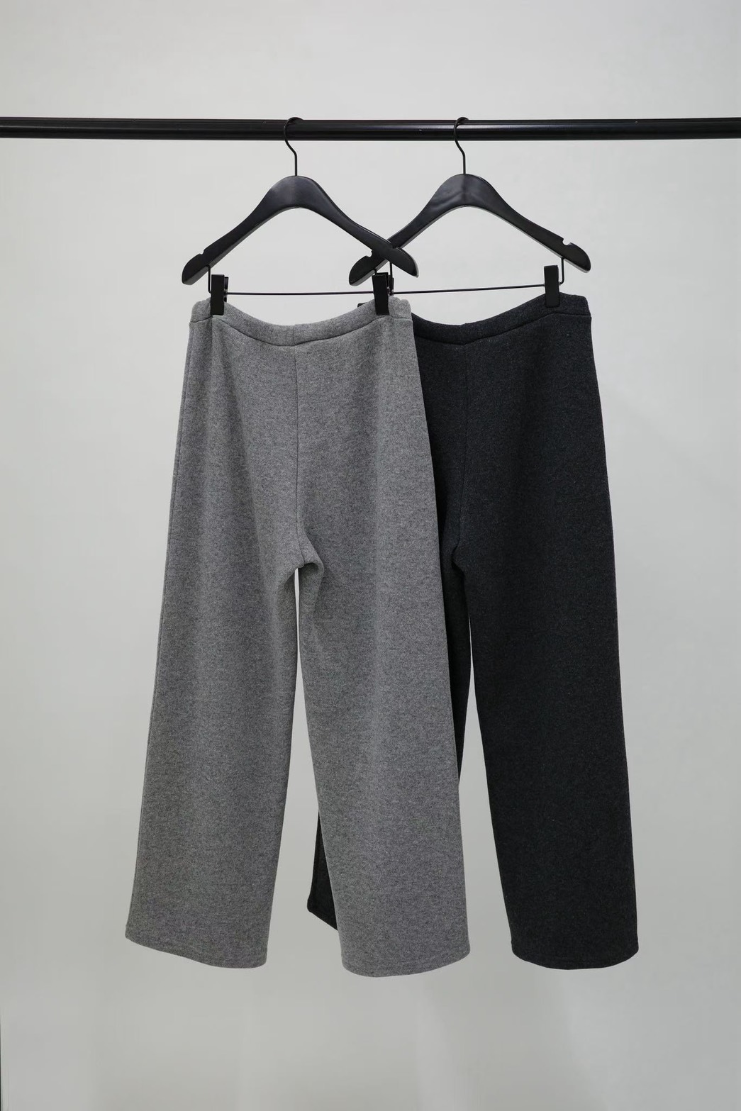 C16.纖瘦家舒適腰綁帶羊毛長褲