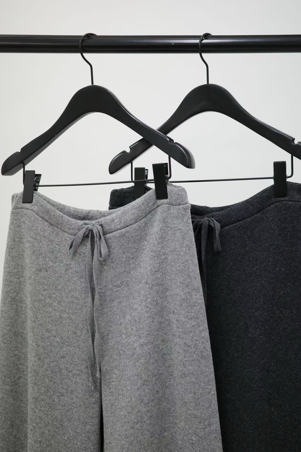 C16.纖瘦家舒適腰綁帶羊毛長褲