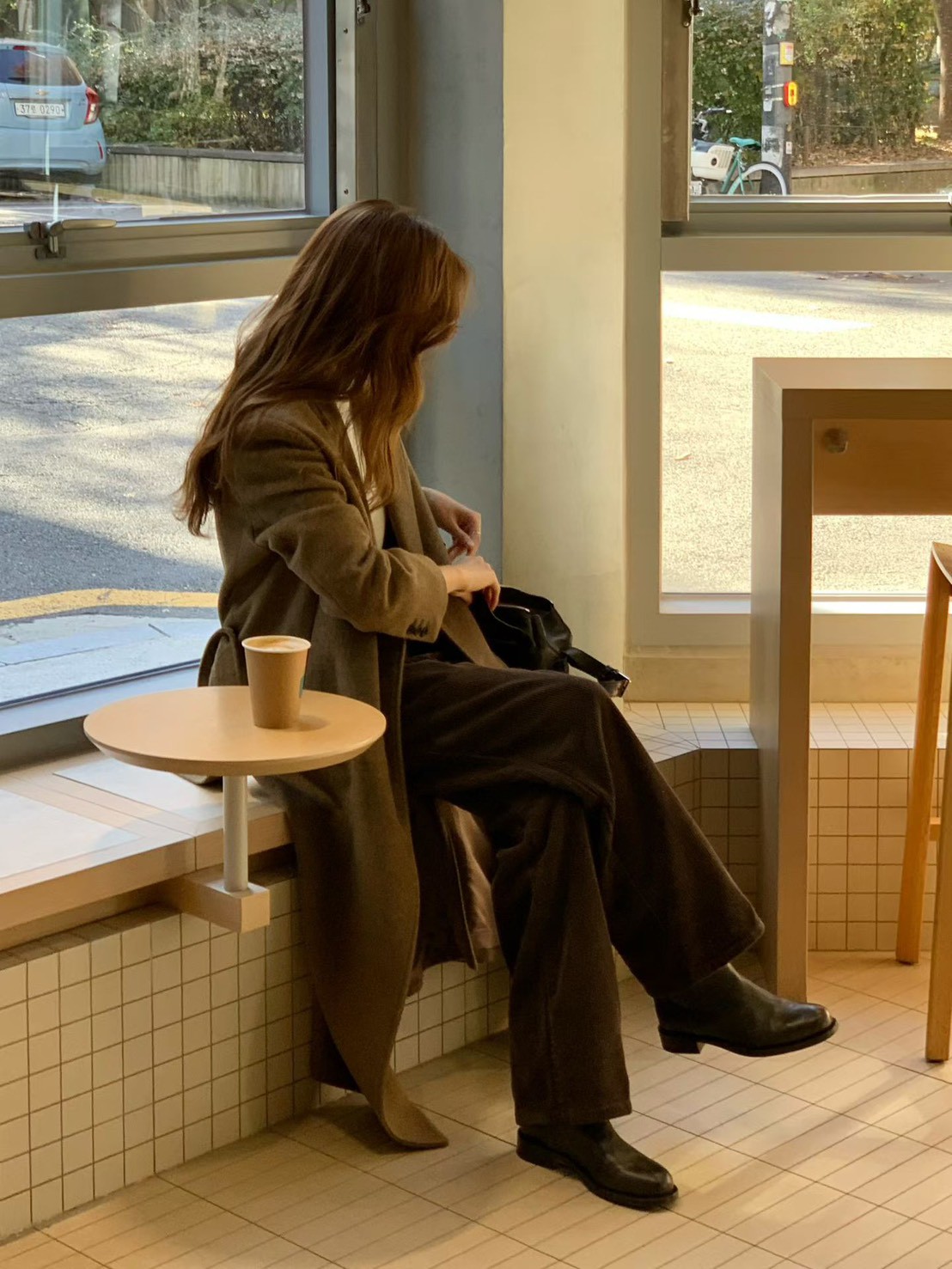 A25.大V家可可奶油燈芯絨休閒褲