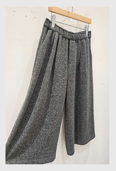 A95.星星家冬日羊毛混紡針織寬褲
