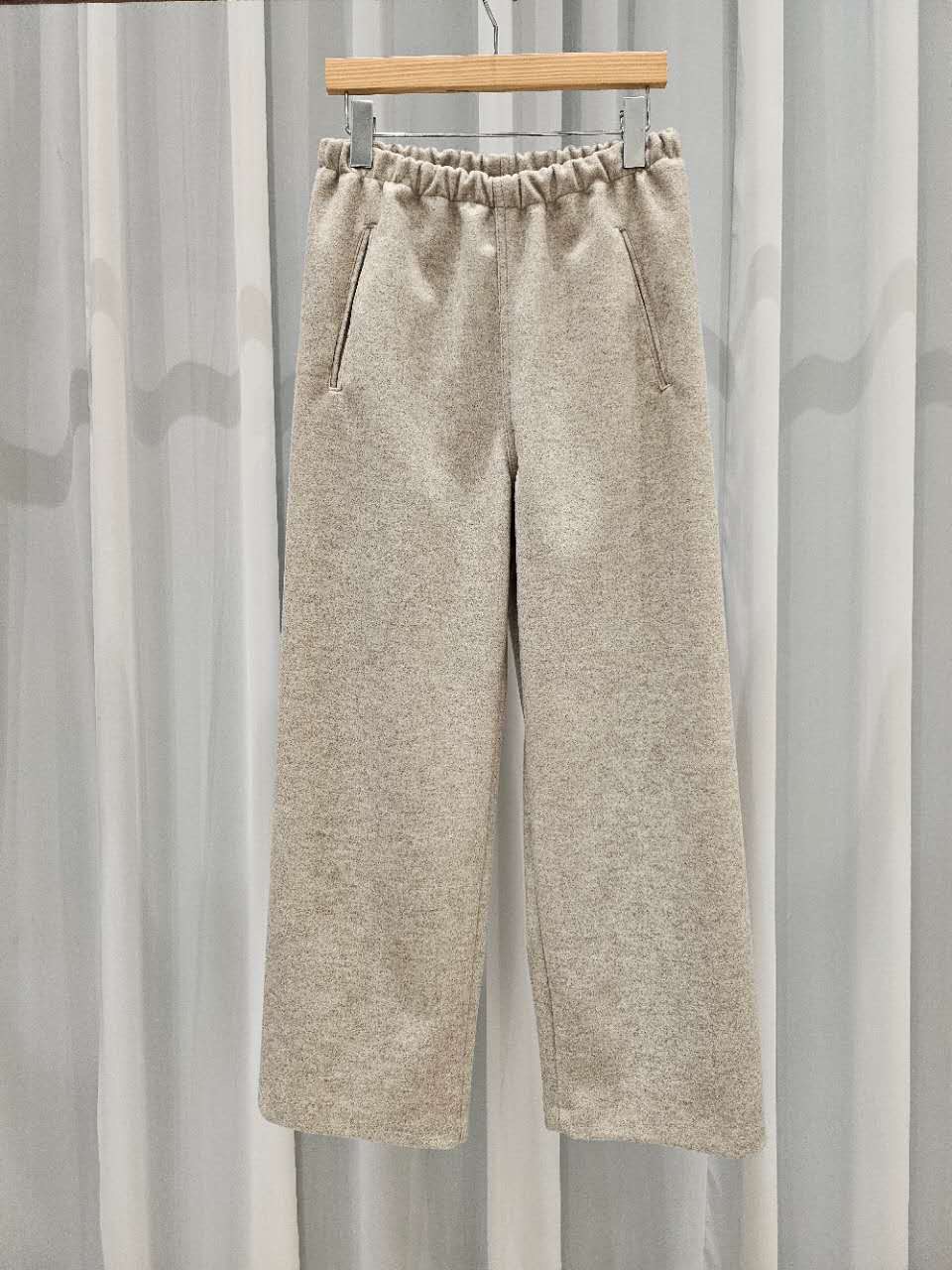 A94.星星家羊毛混紡毛呢長褲