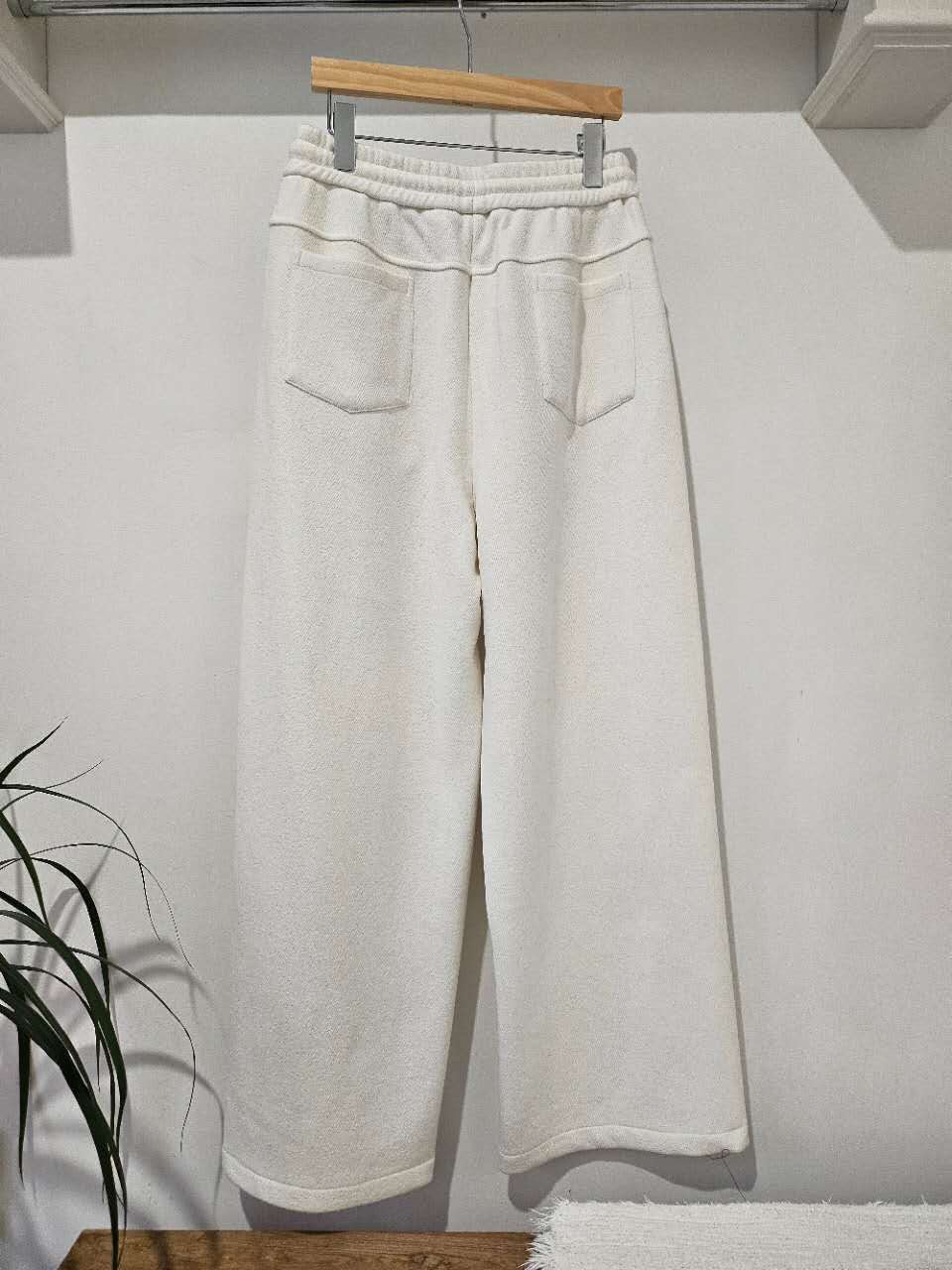 B61.星星家剪接前移綁繩寬褲