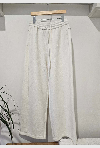 B61.星星家剪接前移綁繩寬褲