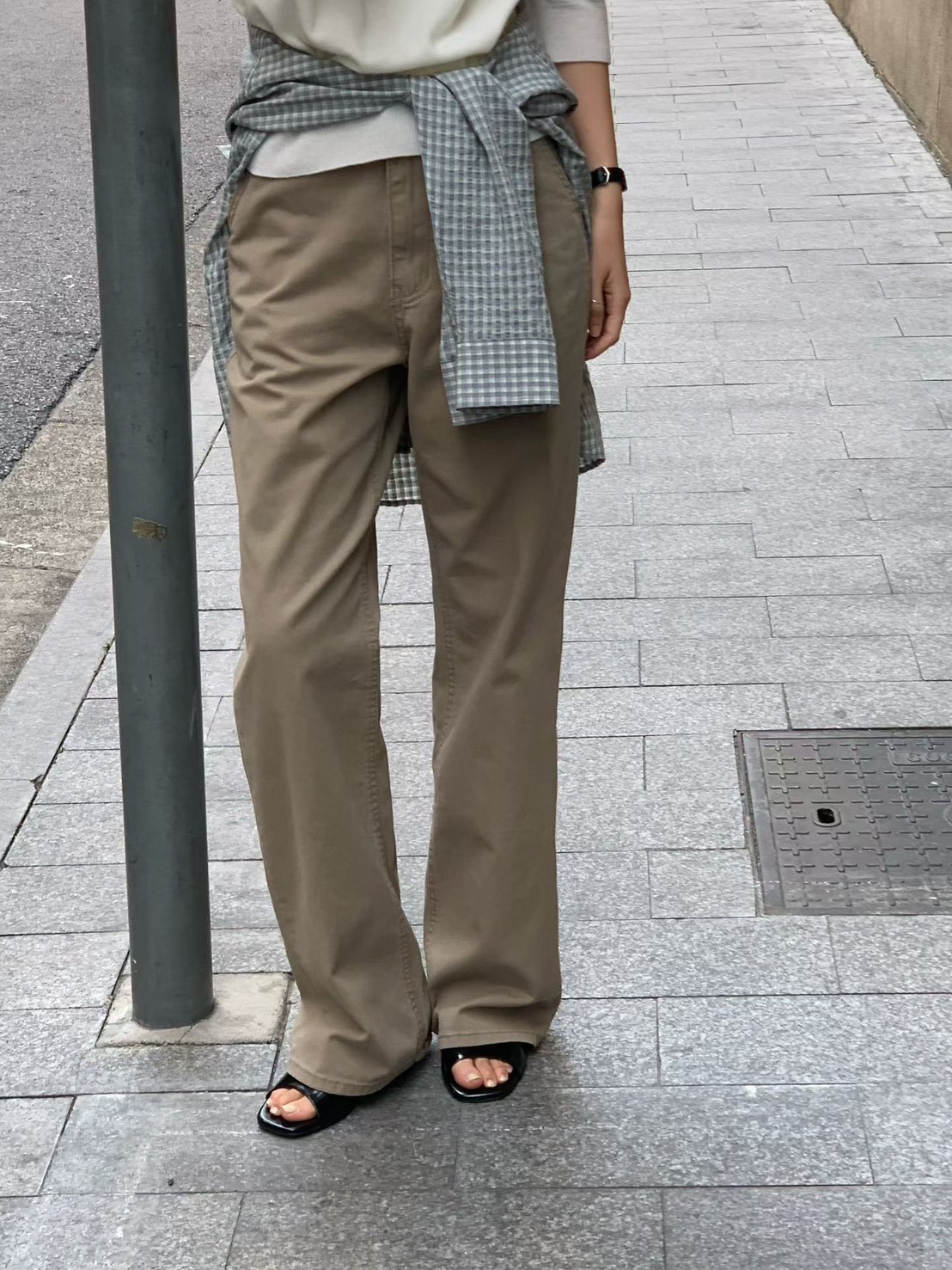 A01.大V家日常顯瘦休閒長褲