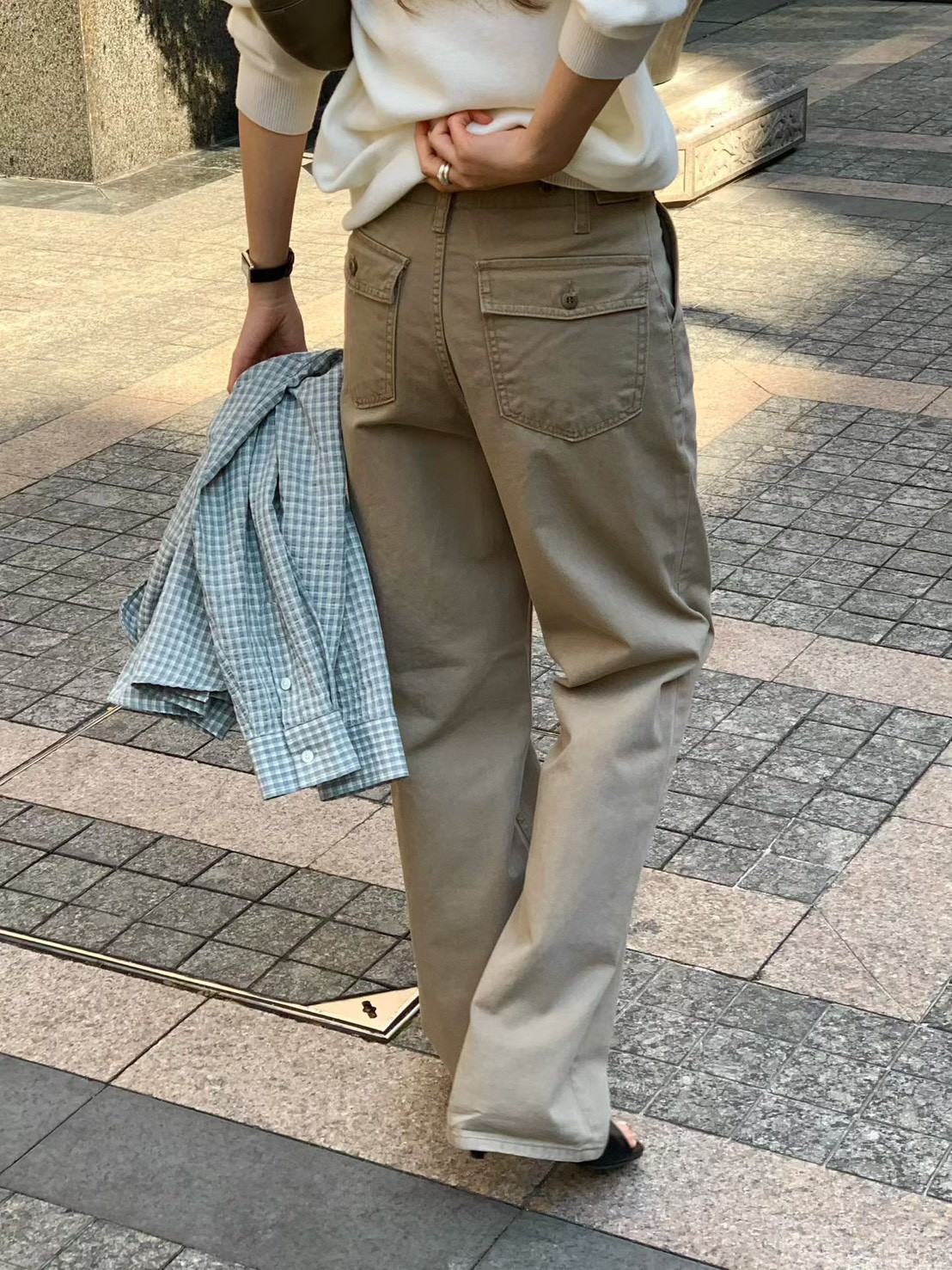 A01.大V家日常顯瘦休閒長褲