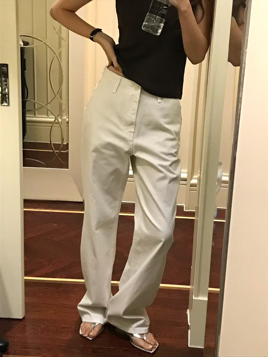 A01.大V家日常顯瘦休閒長褲