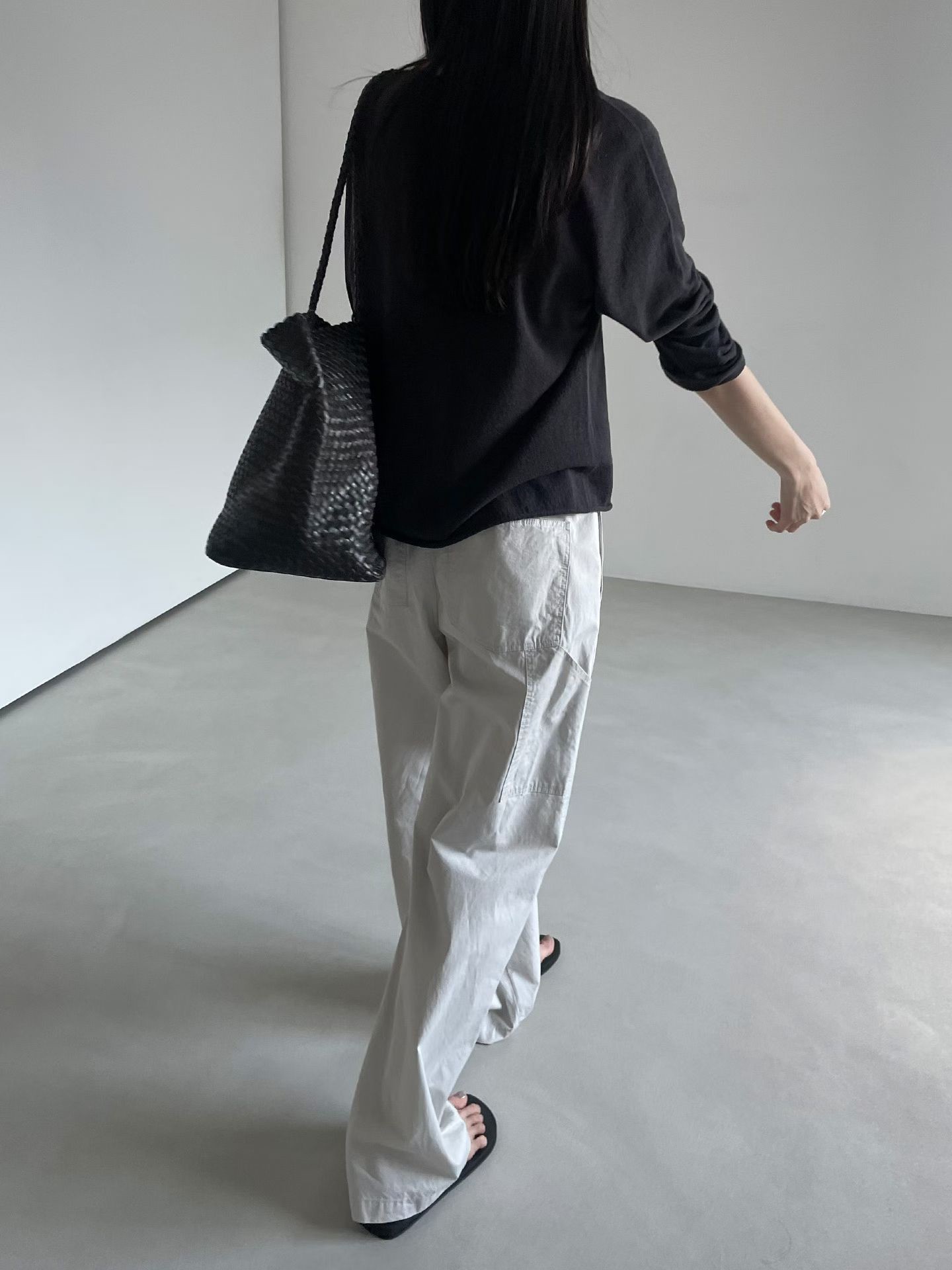 B57.灰階都會休閒褲