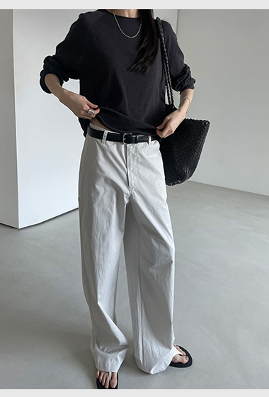 B57.灰階都會休閒褲