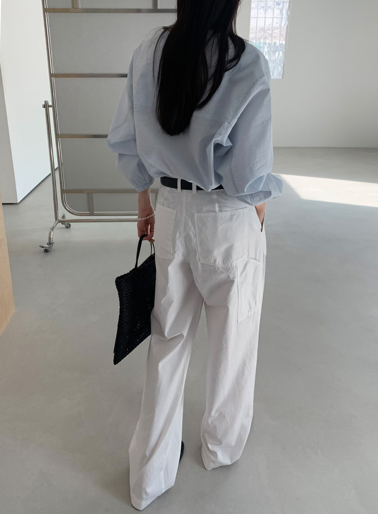 B57.灰階都會休閒褲