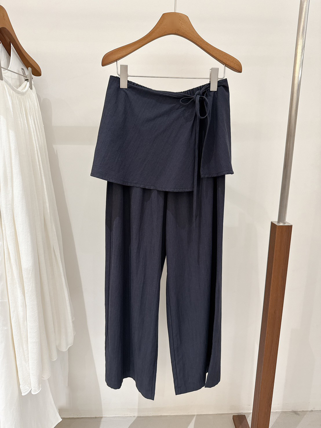 A10.圍裹可拆田園風寬褲