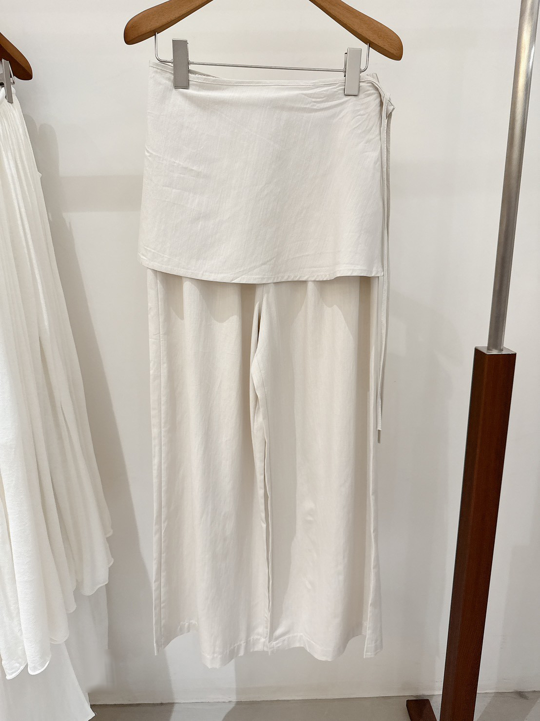 A10.圍裹可拆田園風寬褲