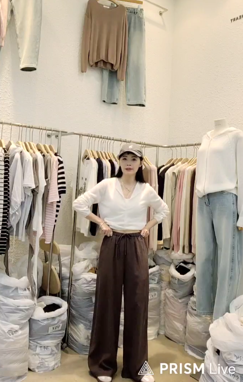 B82.星星家100%天絲寬褲