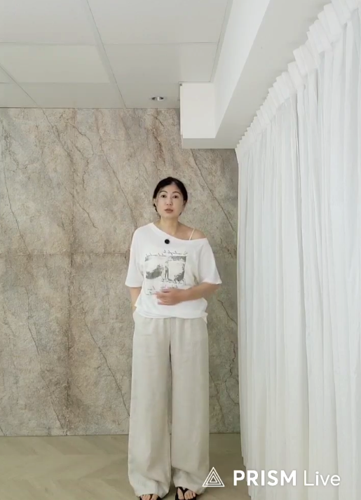 高級感天絲亞麻混紡長褲