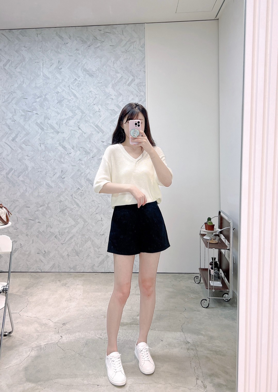 A34.俏麗韓妞必備亞麻短褲